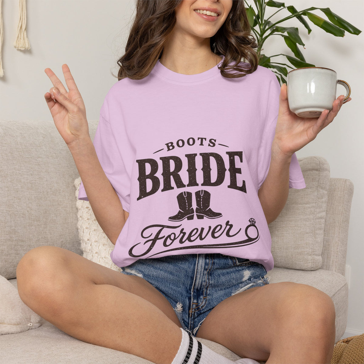 'Boots Bride Forever' Western T Shirt