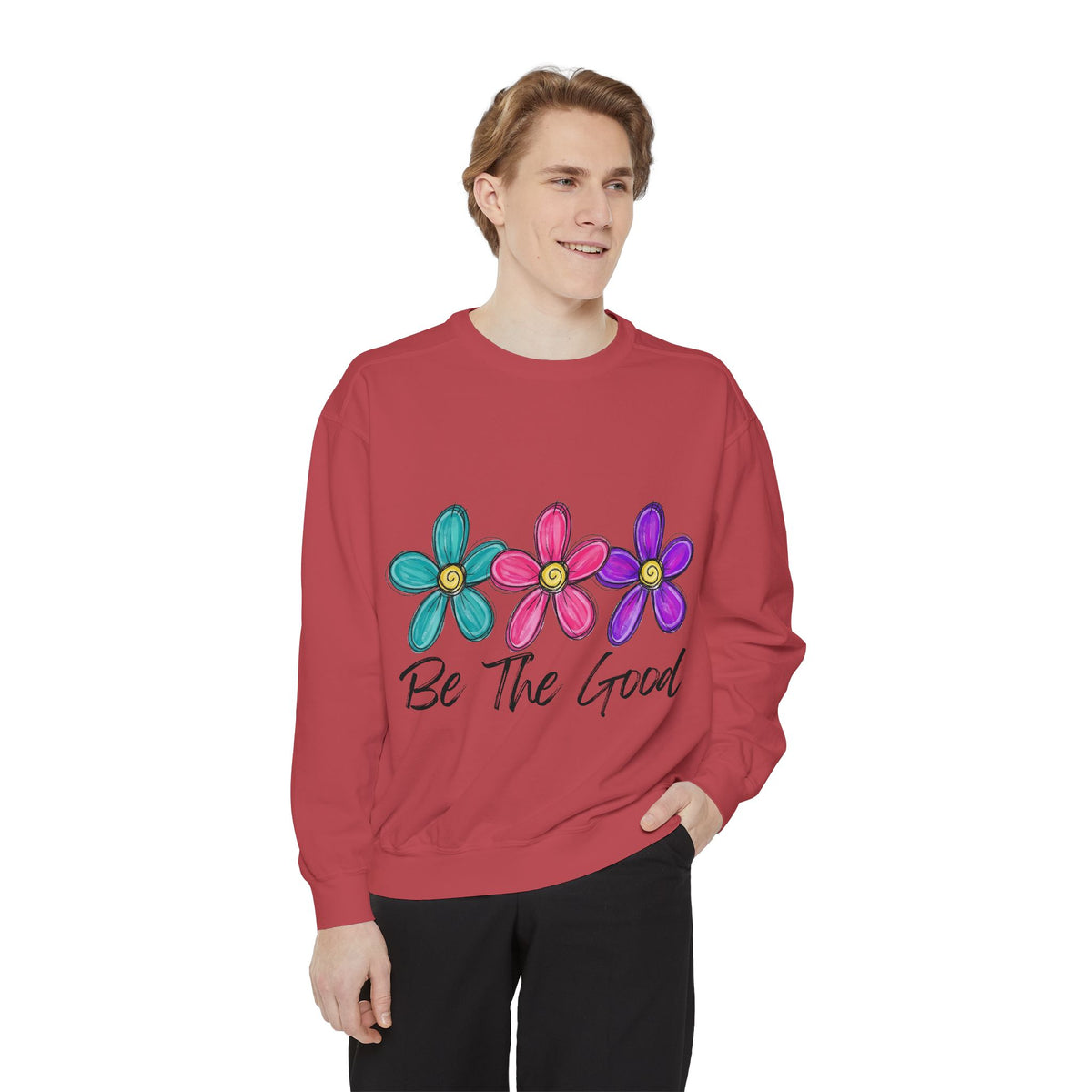 'Be The Good' Floral Sweatshirt