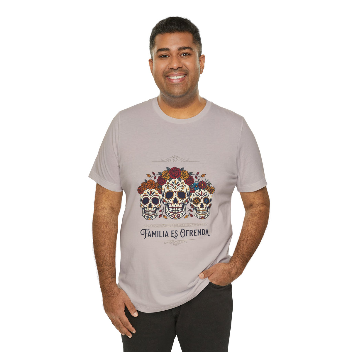 Familia Es Ofrenda Tee — Day of the Dead Sugar Skull Family Shirt