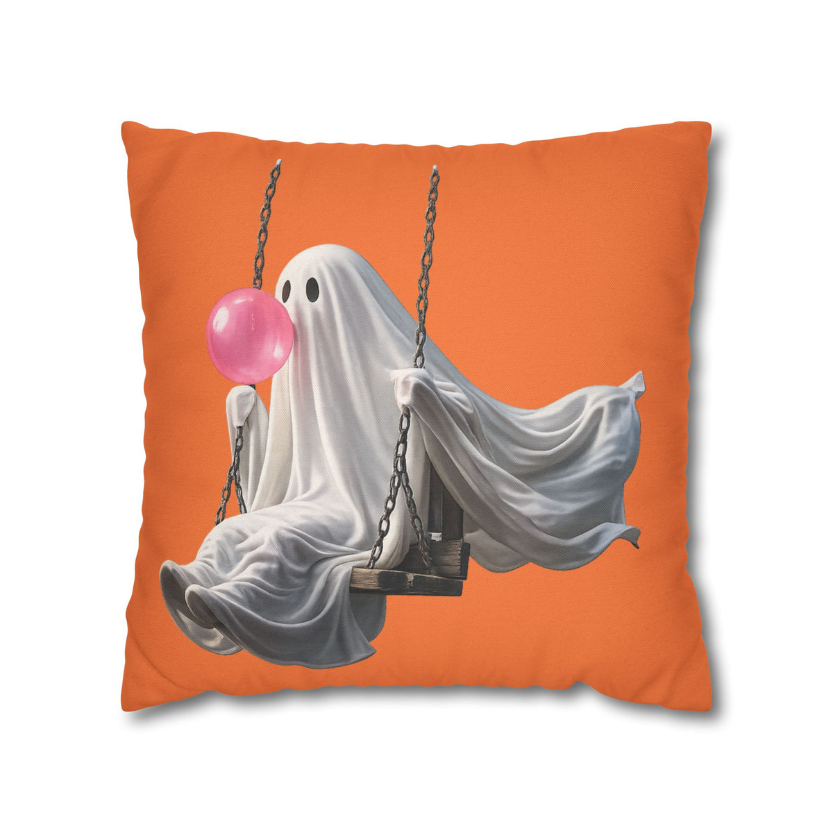 Ghost on a Swing Halloween Pillowcase