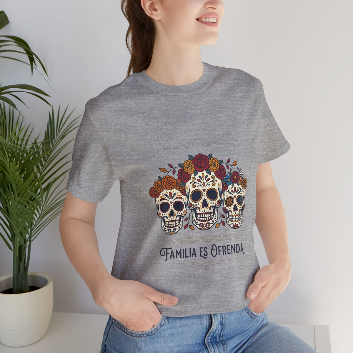 Familia Es Ofrenda Tee — Day of the Dead Sugar Skull Family Shirt