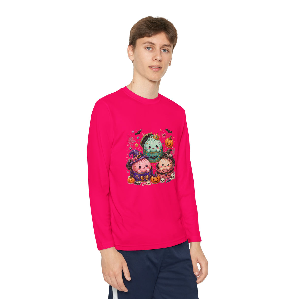 Kids Dumpling Halloween Long Sleeve Tee
