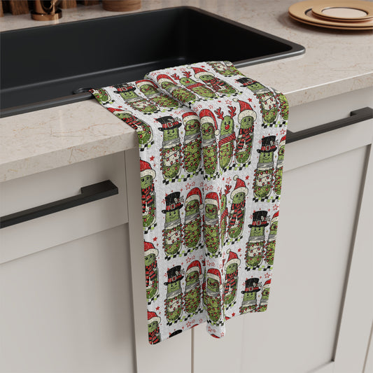 Christmas Pickle Microfiber Tea Towel