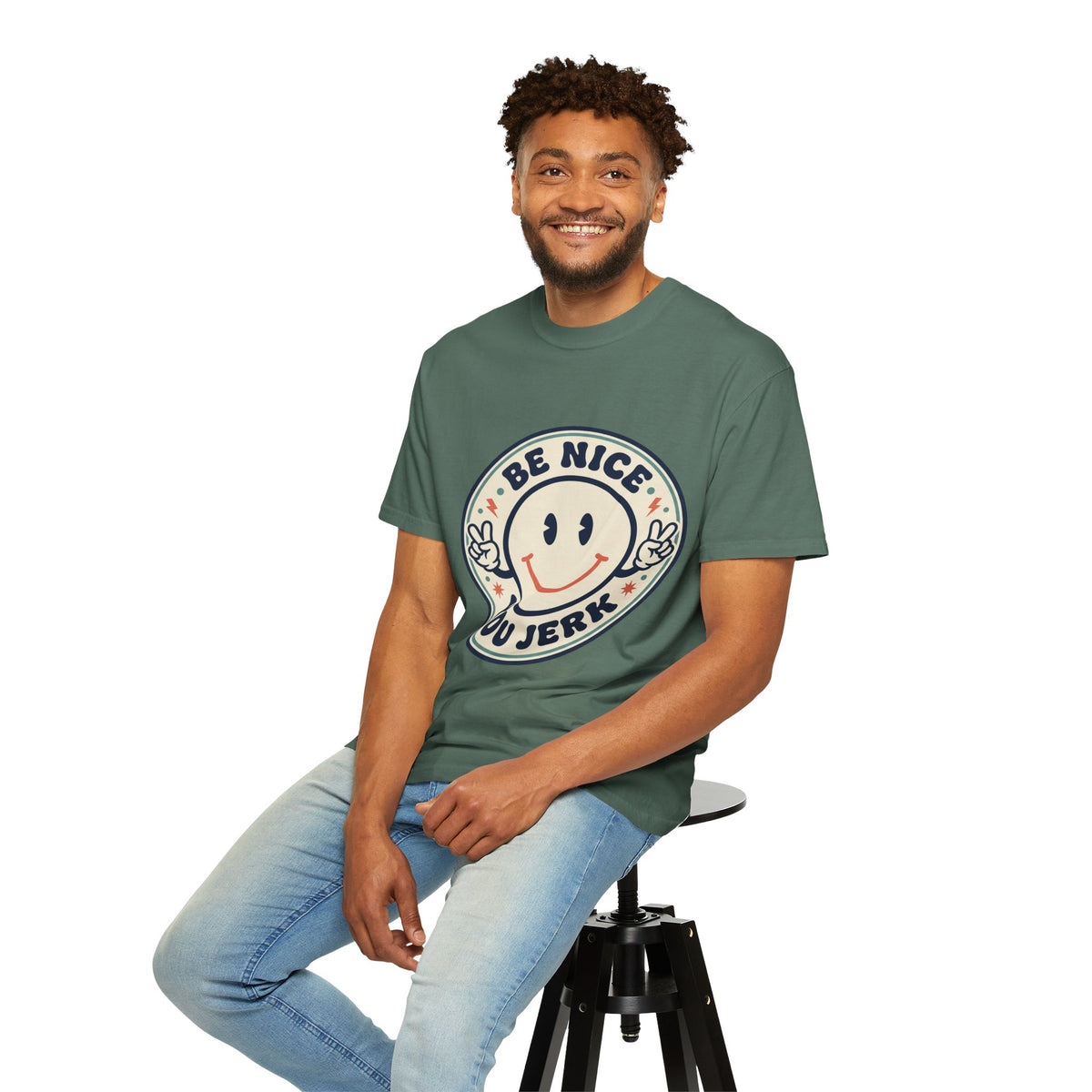 Be Nice You Jerk Smiley T-Shirt