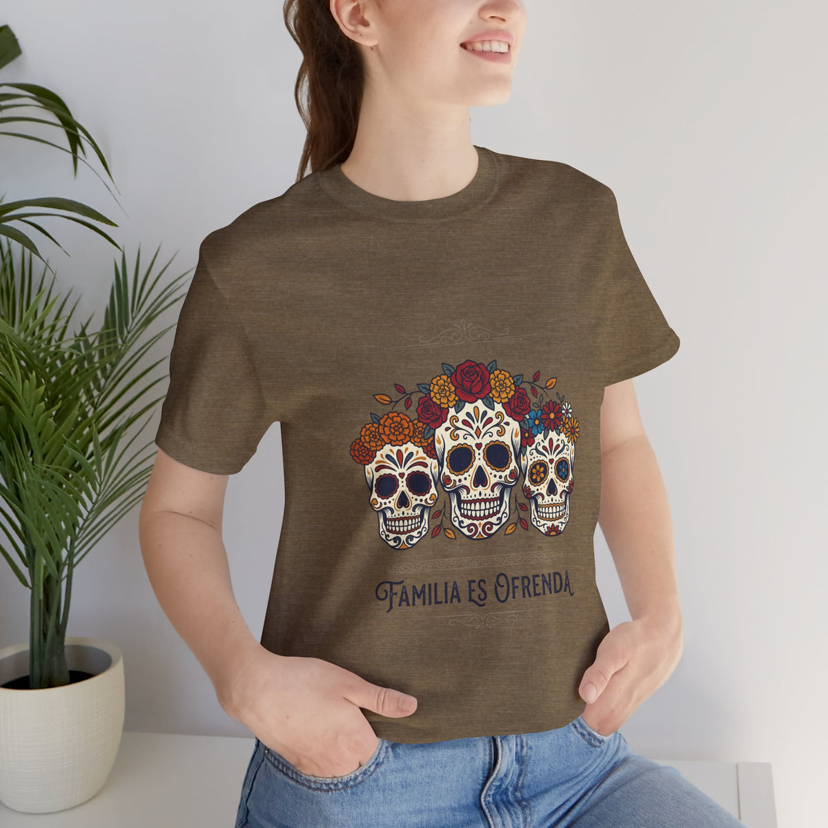 Familia Es Ofrenda Tee — Day of the Dead Sugar Skull Family Shirt