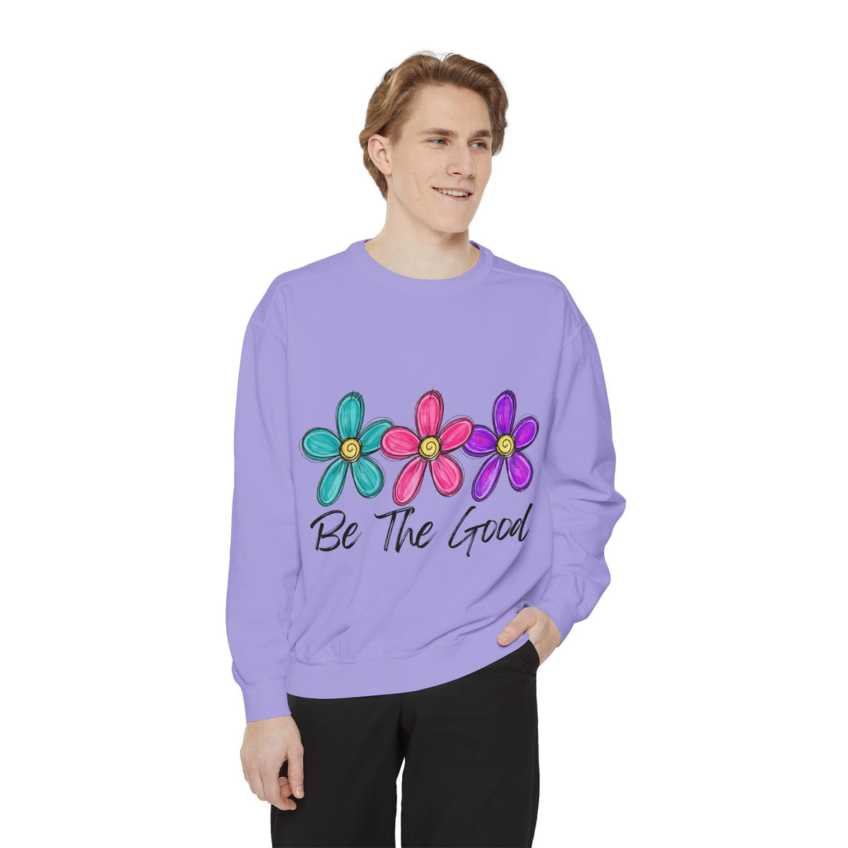 'Be The Good' Floral Sweatshirt