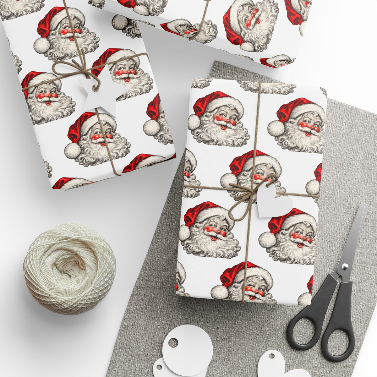 Vintage Santa Claus Christmas Wrapping Paper
