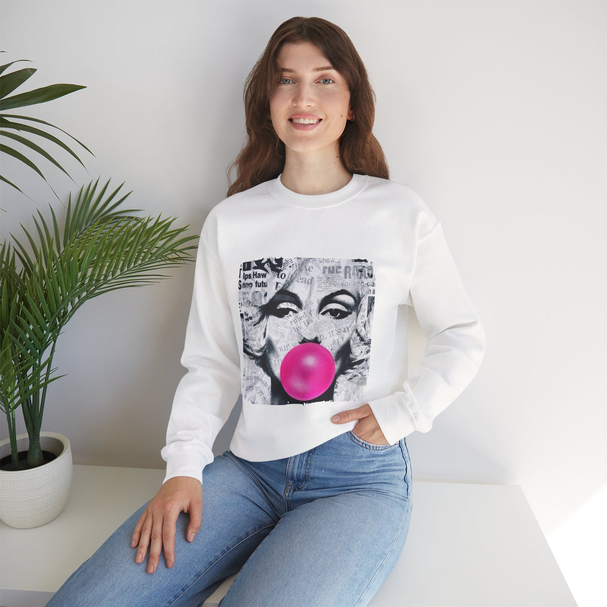 Marilyn Bubble Pop Art Crewneck