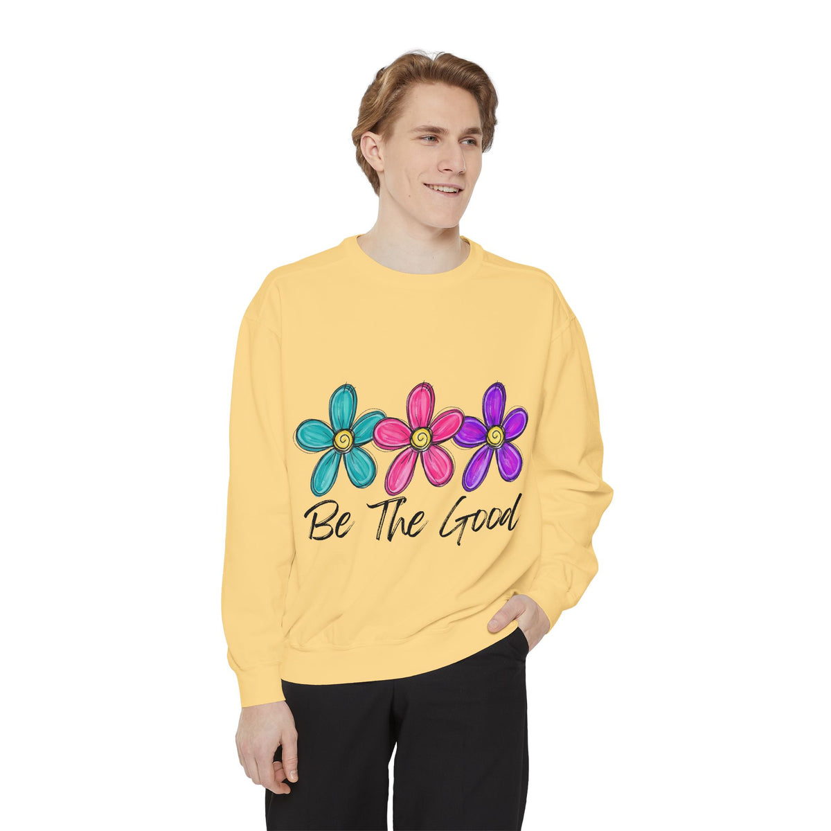 'Be The Good' Floral Sweatshirt