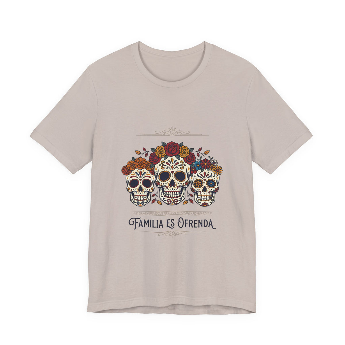 Familia Es Ofrenda Tee — Day of the Dead Sugar Skull Family Shirt
