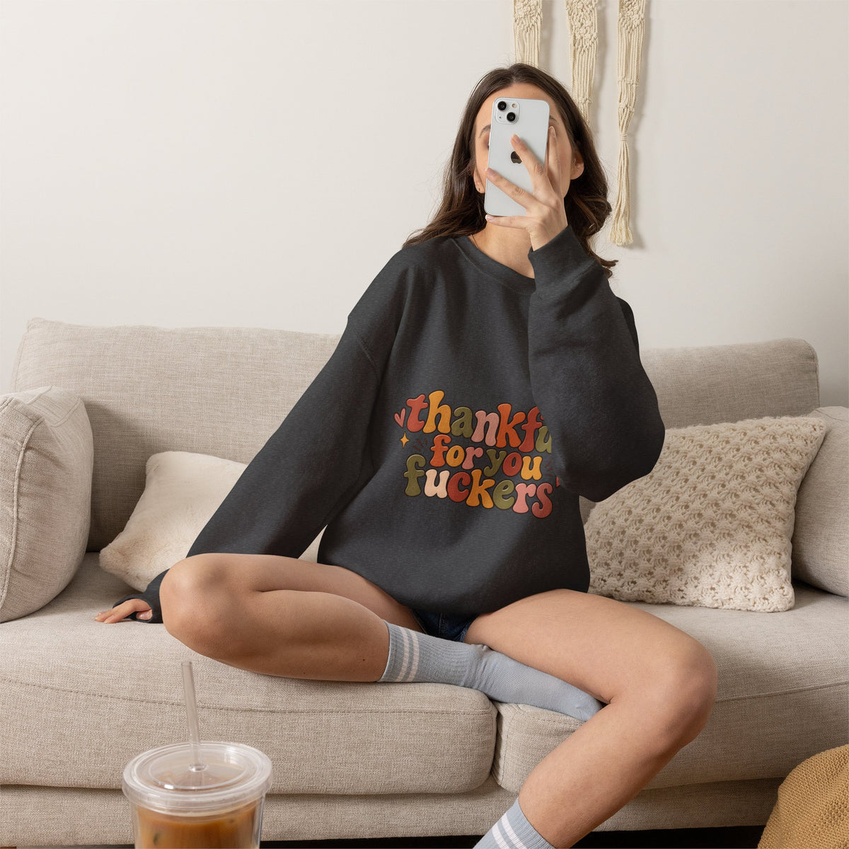 Thankful for You Fuckers Thanksgiving Sweatshirt
