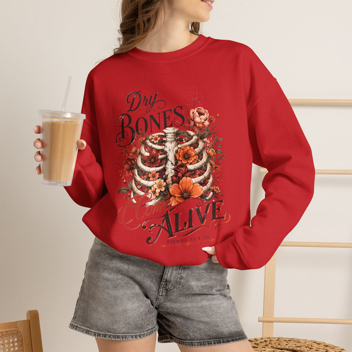 "Dry Bones Come Alive" Vintage Crewneck