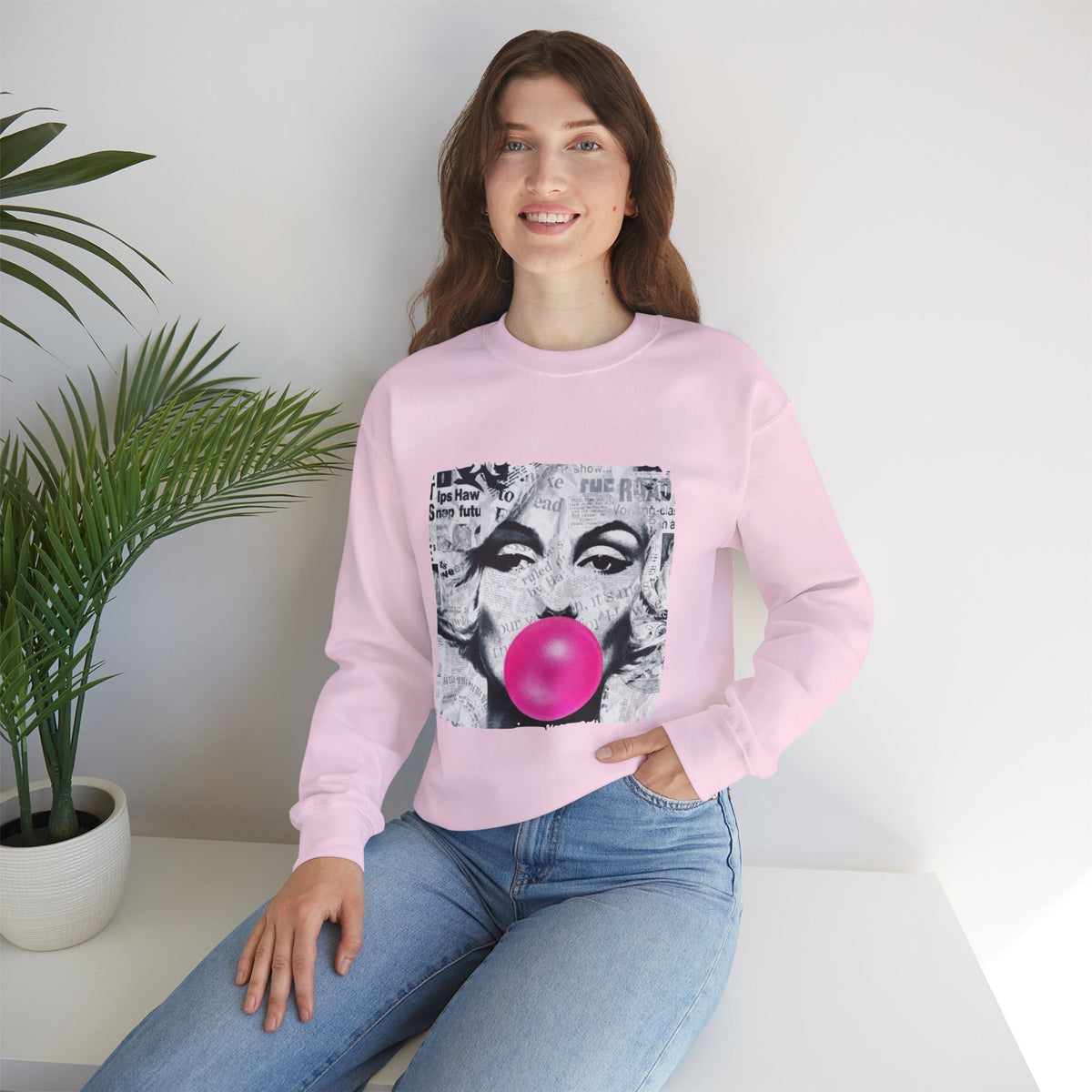 Marilyn Bubble Pop Art Crewneck