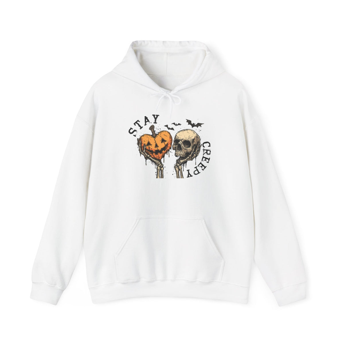 "Stay Creepy" Front + "Spooky Season" Back Halloween Skulls