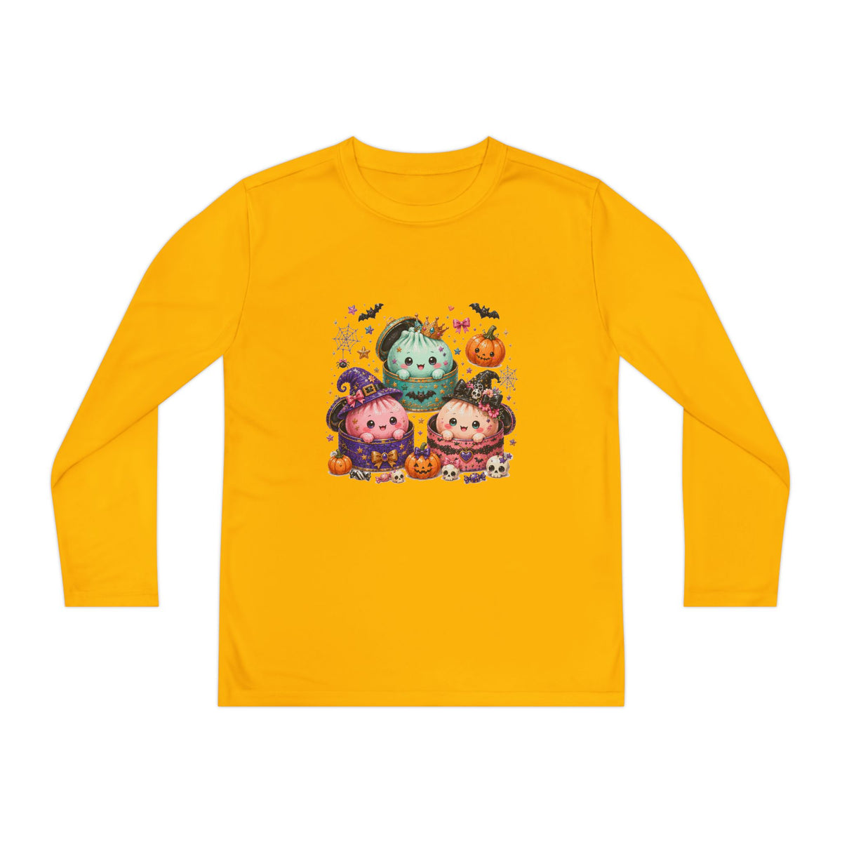 Kids Dumpling Halloween Long Sleeve Tee