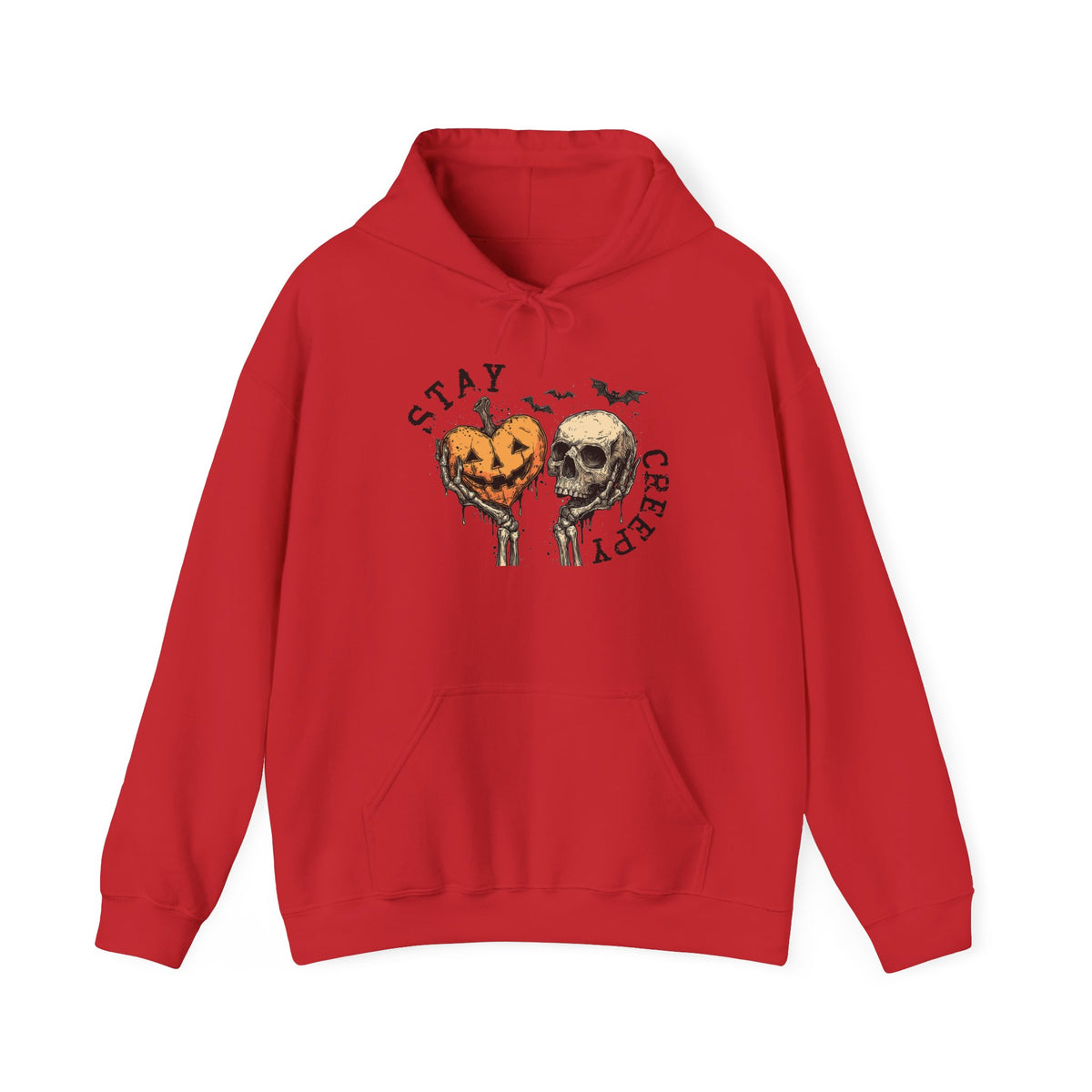 "Stay Creepy" Front + "Spooky Season" Back Halloween Skulls