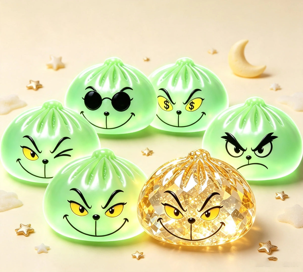 Glow In the Dark Grinch Squishy