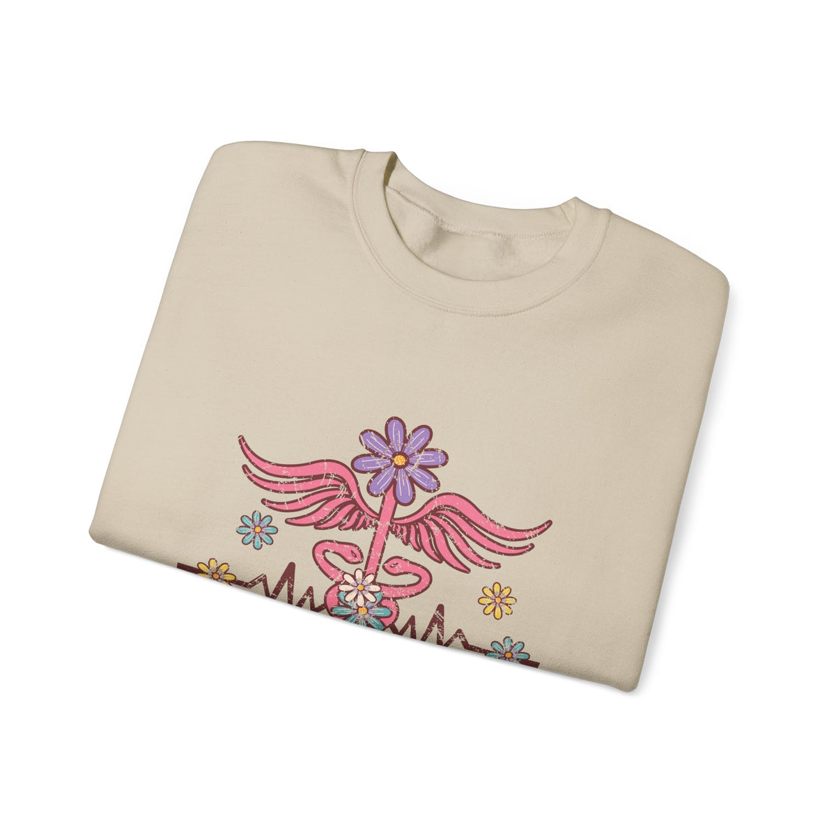 Laboratory Tech Floral Sweatshirt- Front & Back