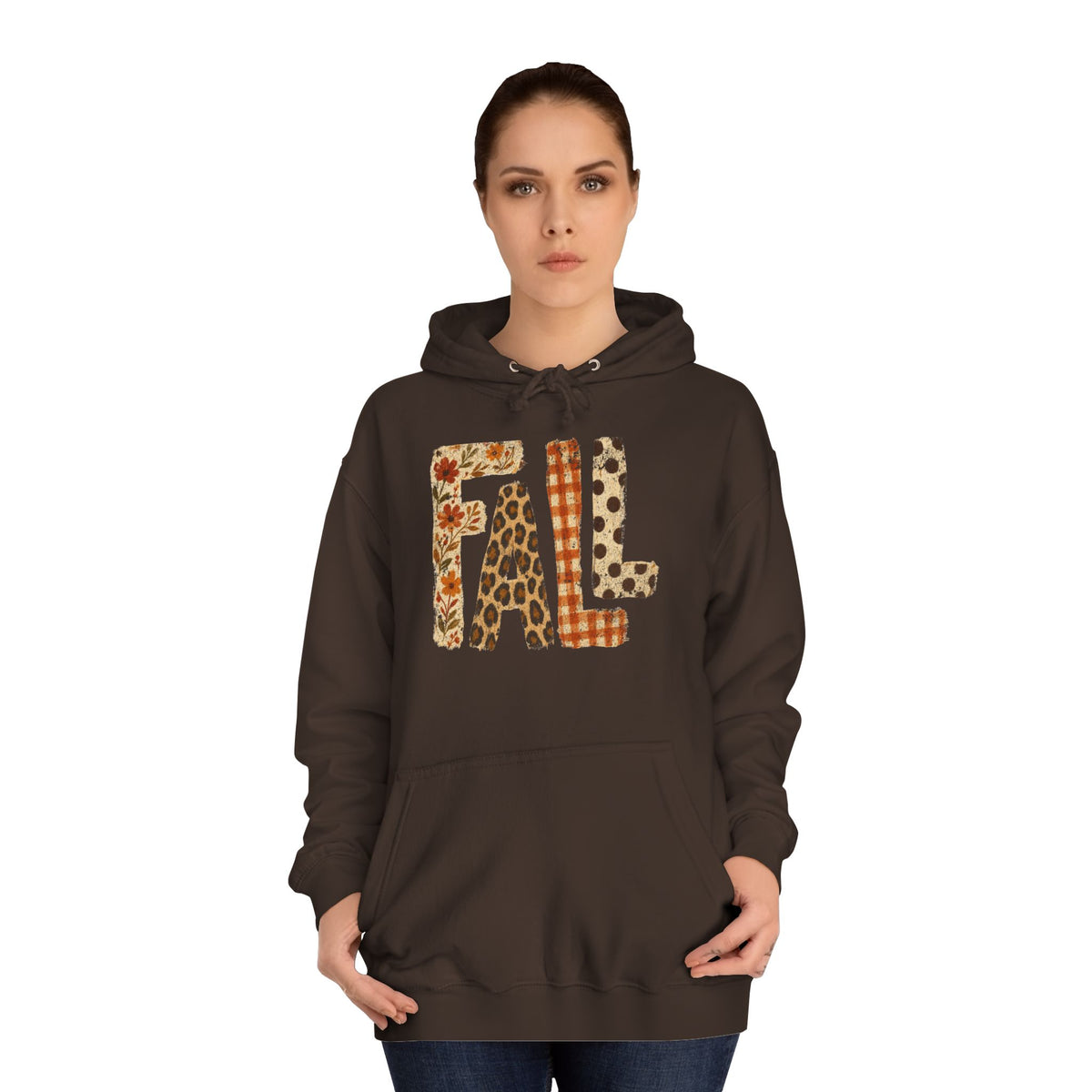 'FALL' Floral Hoodie