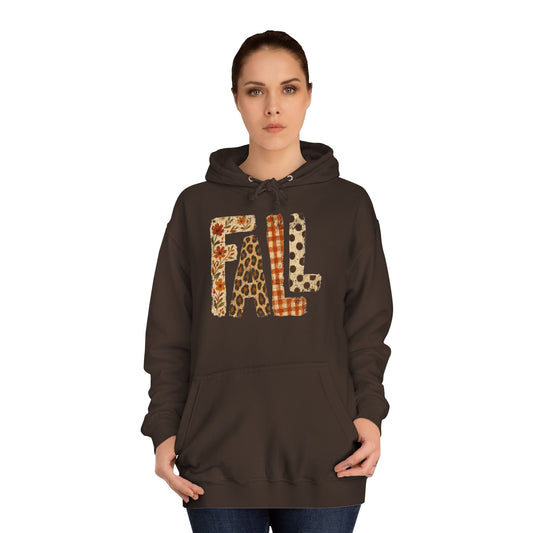 'FALL' Floral Hoodie