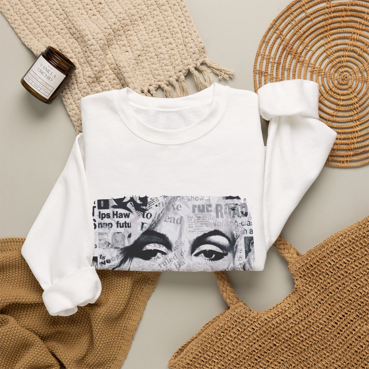 Marilyn Bubble Pop Art Crewneck