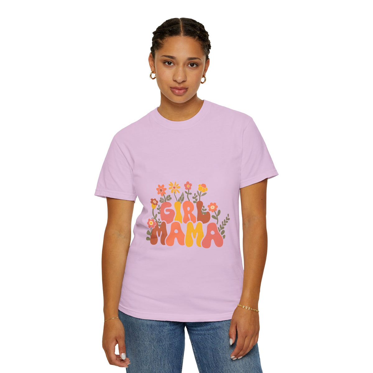 Retro Girl Mama Floral T-Shirt