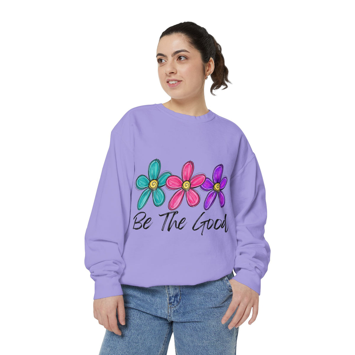 'Be The Good' Floral Sweatshirt