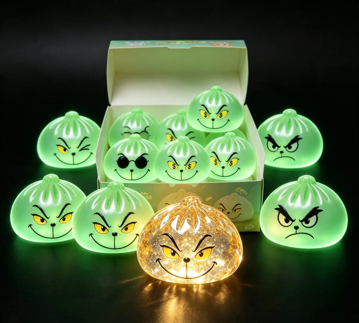 Glow In the Dark Grinch Squishy