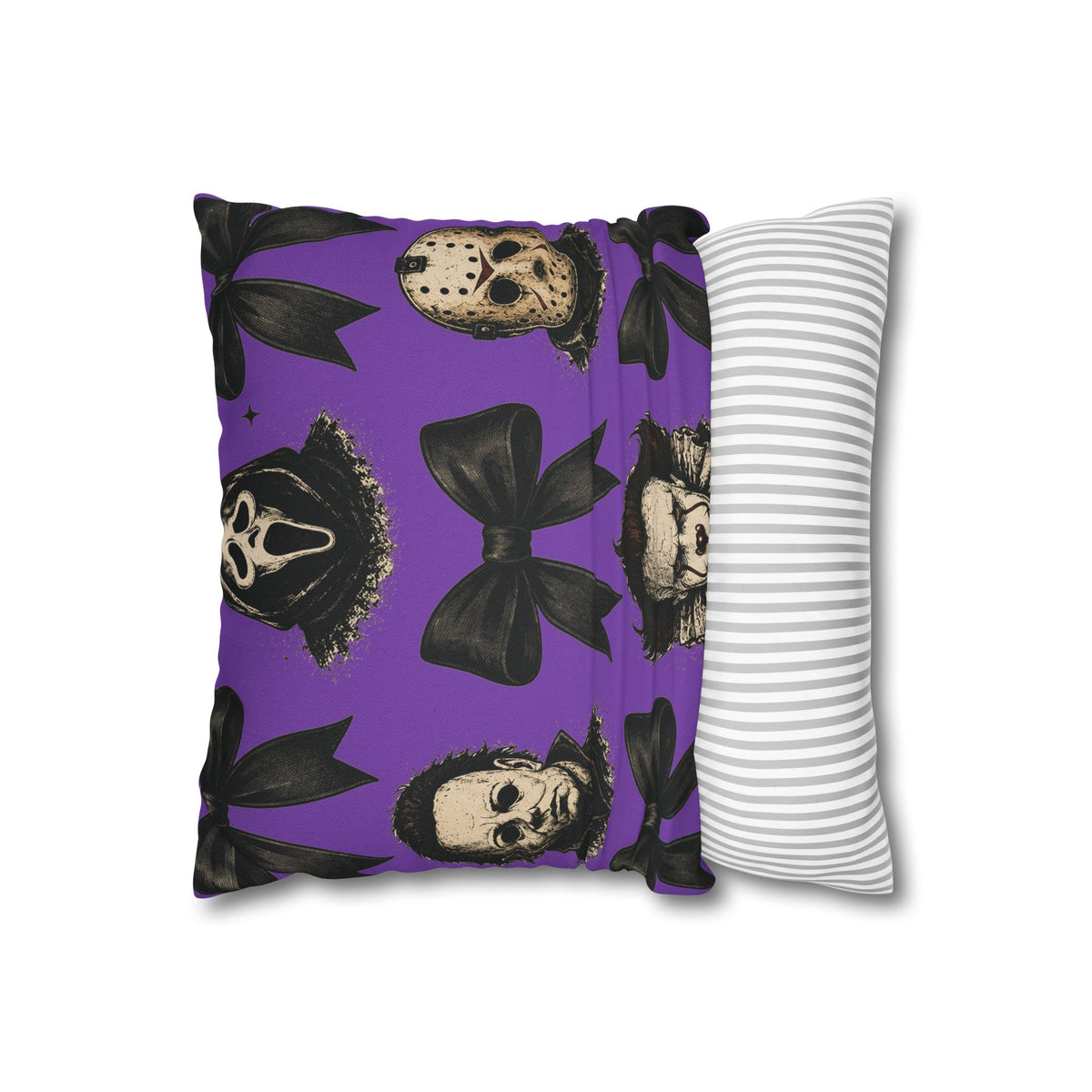 Horror Icons Pattern Pillowcase – Michael Myers, Jason, Pennywise & Scream