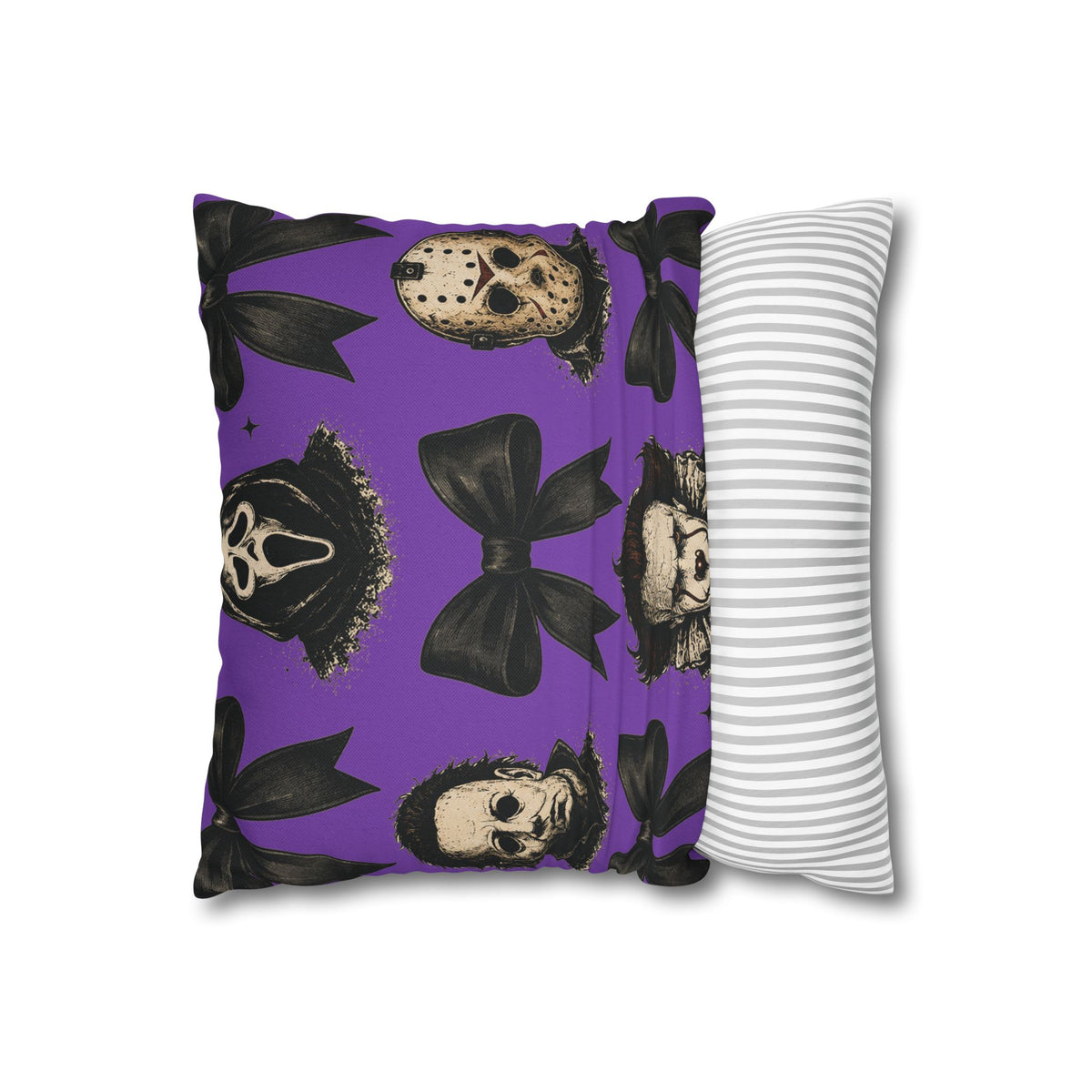 Horror Icons Pattern Pillowcase – Michael Myers, Jason, Pennywise & Scream