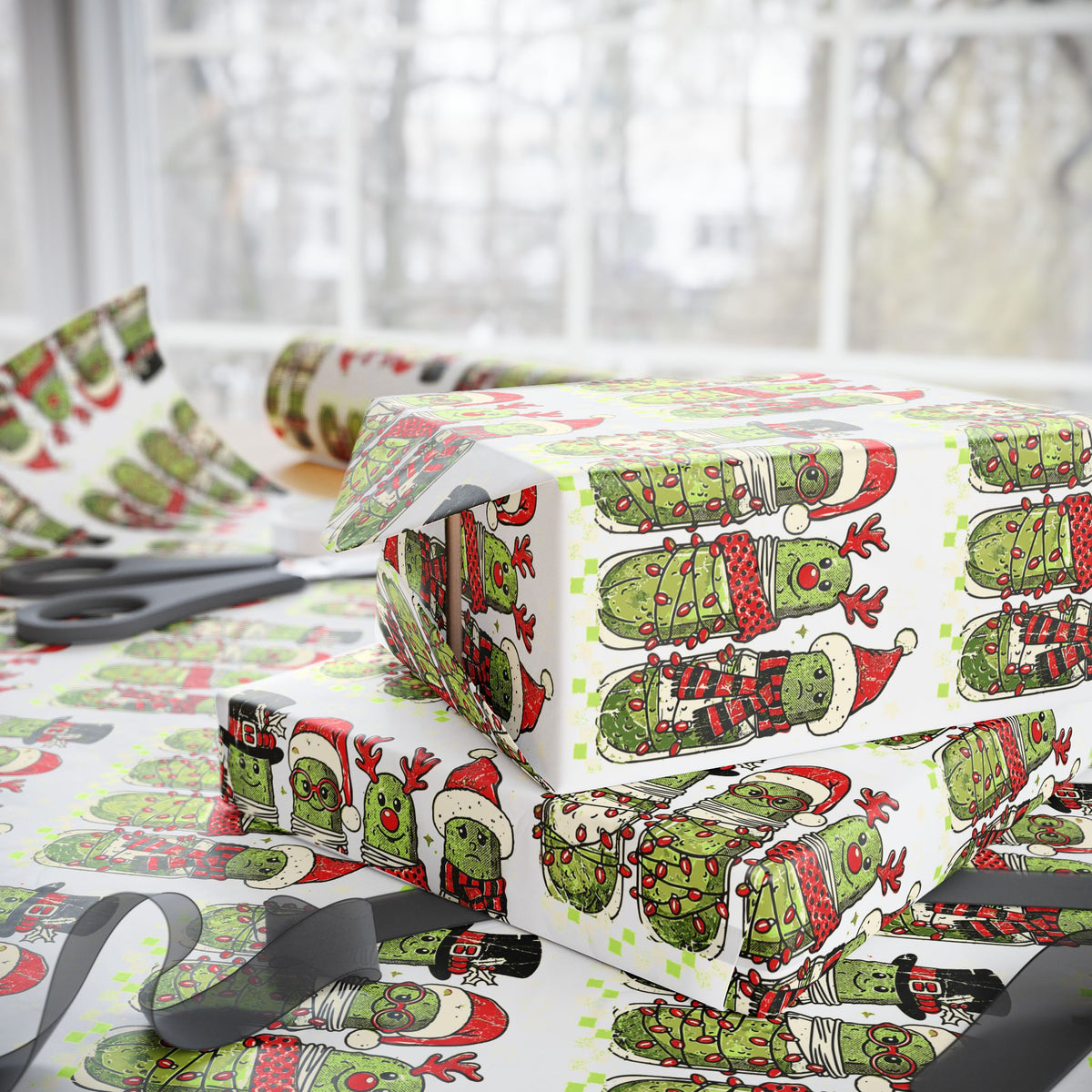 Christmas Pickles Wrapping Paper