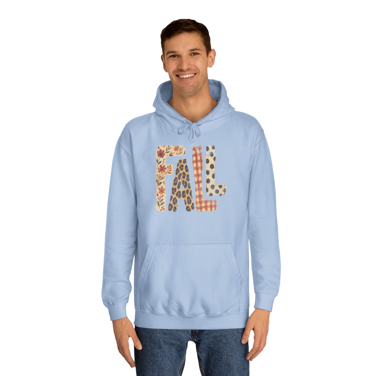 'FALL' Floral Hoodie