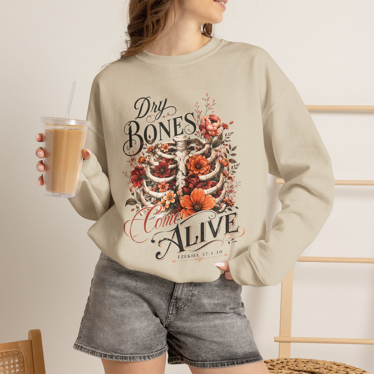 "Dry Bones Come Alive" Vintage Crewneck
