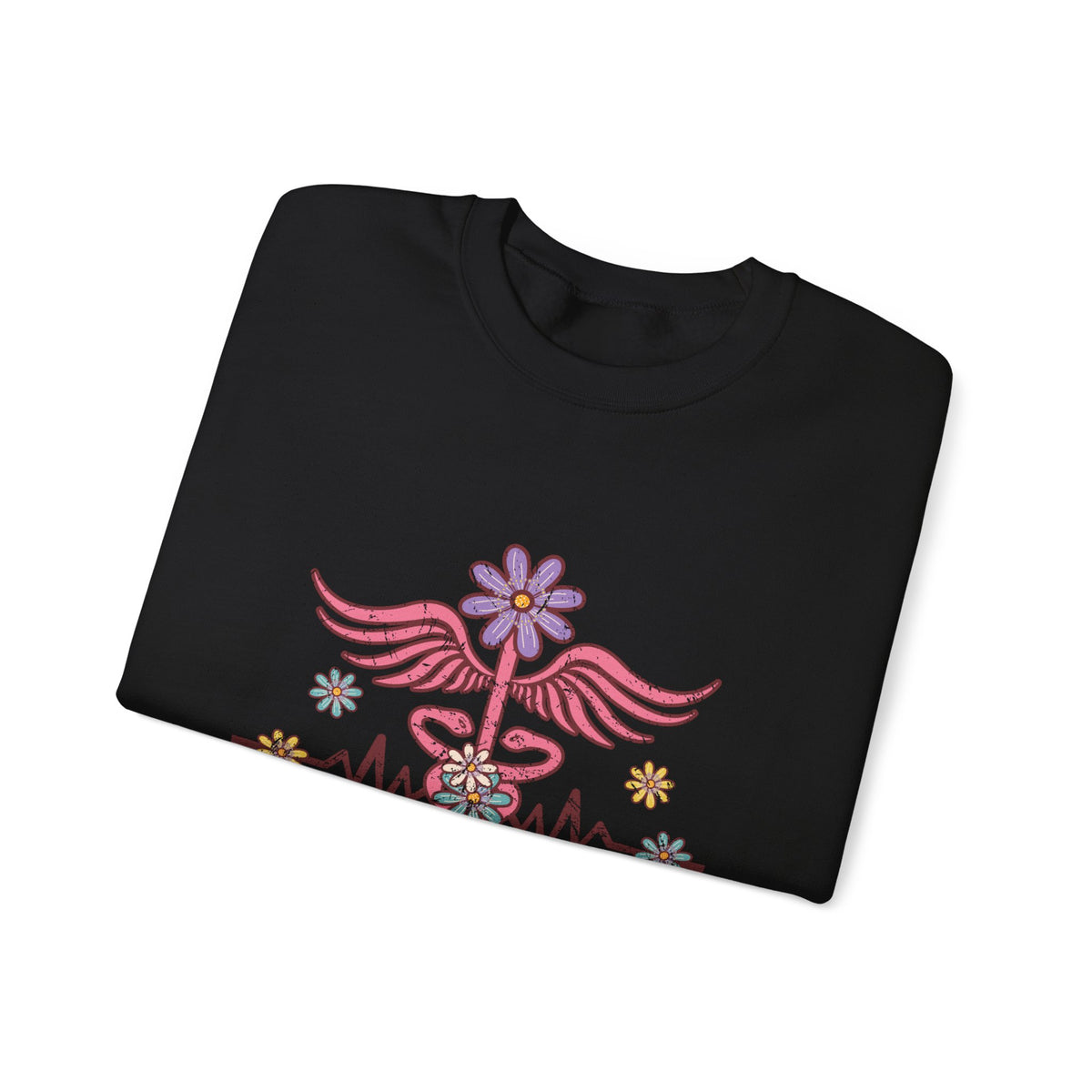 Laboratory Tech Floral Sweatshirt- Front & Back