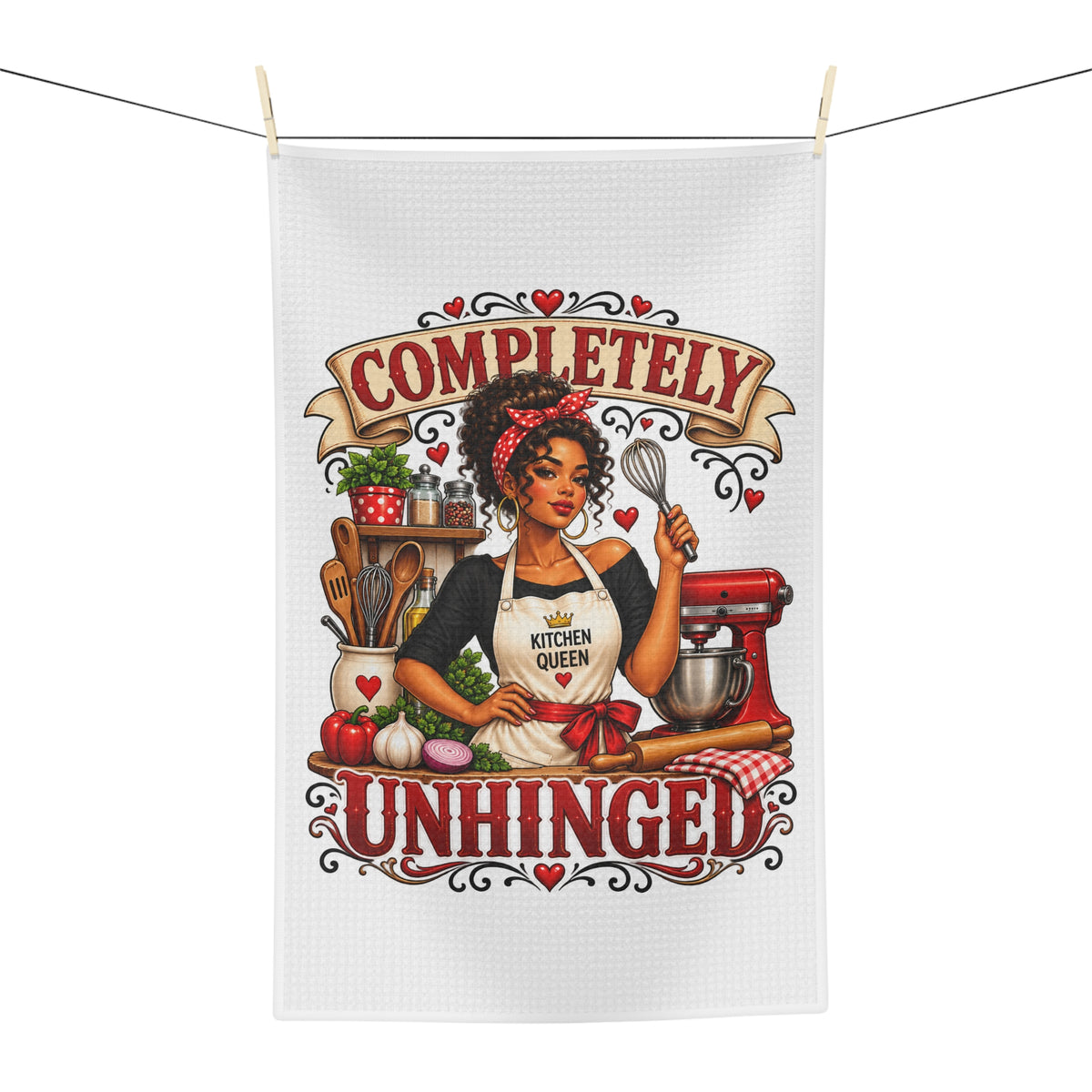 Completely Unhinged Kitchen Queen Microfiber kitchen Towel