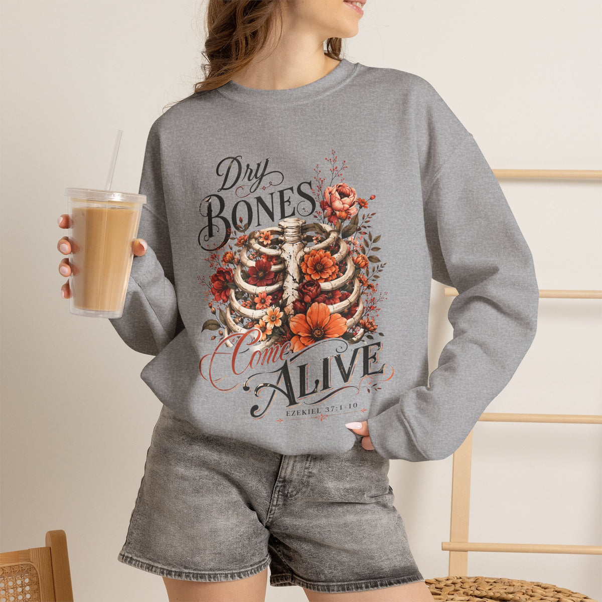 "Dry Bones Come Alive" Vintage Crewneck