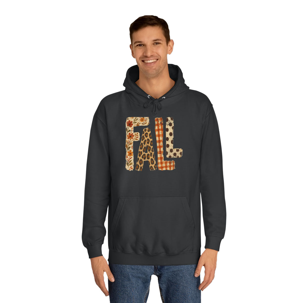 'FALL' Floral Hoodie