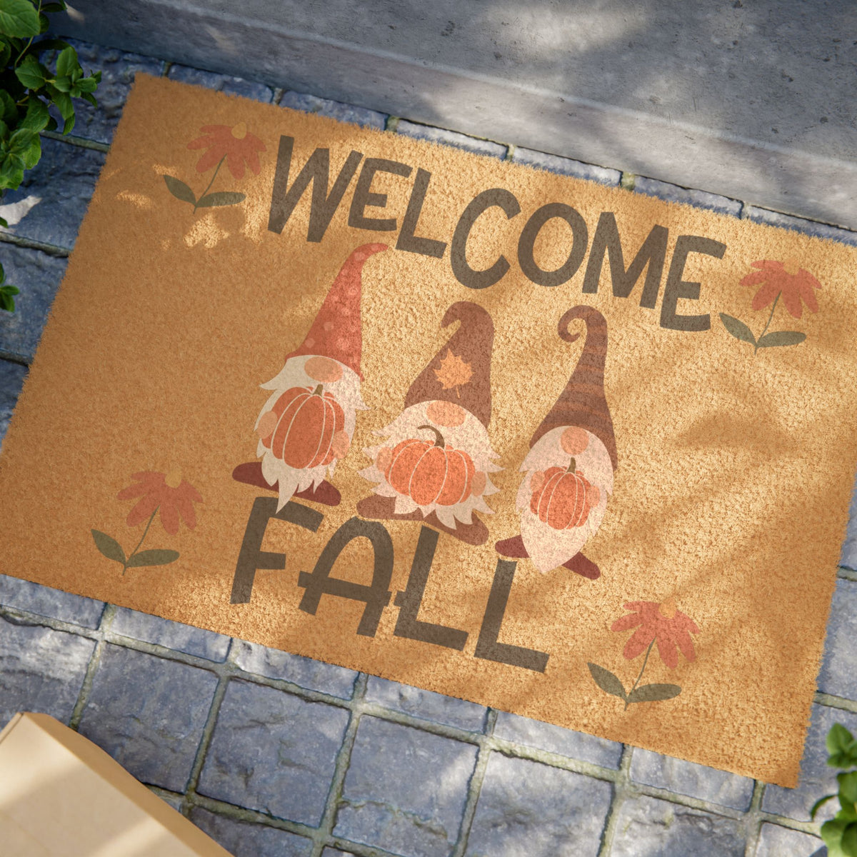 Welcome Fall Gnome Doormat