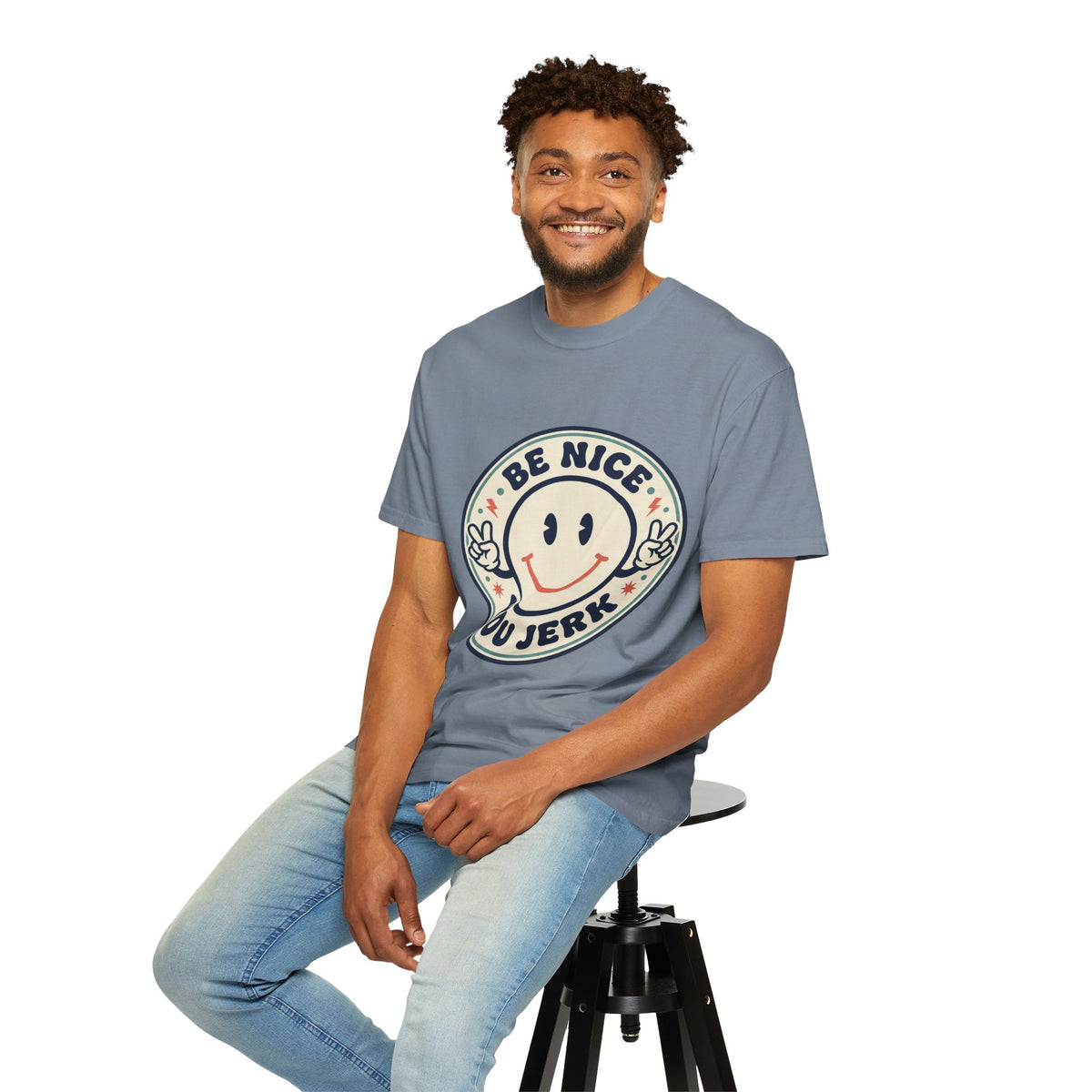 Be Nice You Jerk Smiley T-Shirt