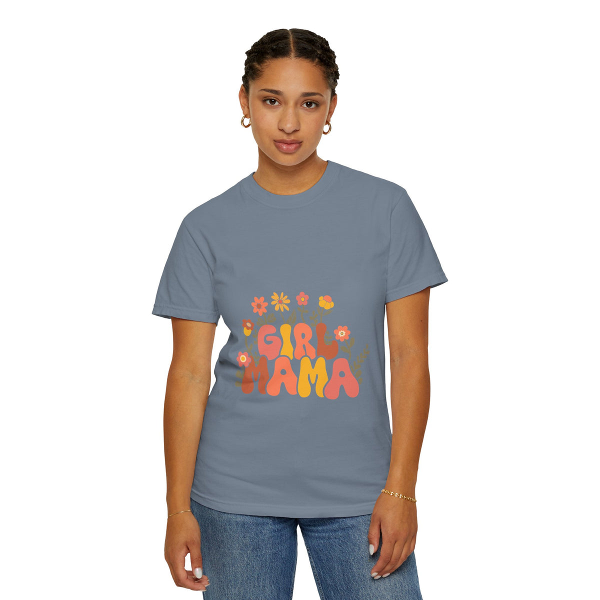 Retro Girl Mama Floral T-Shirt