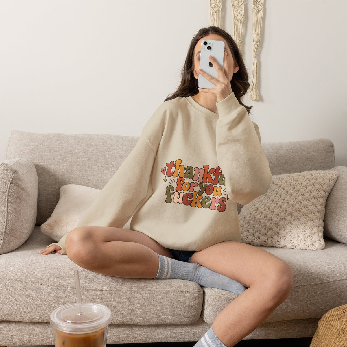 Thankful for You Fuckers Thanksgiving Sweatshirt