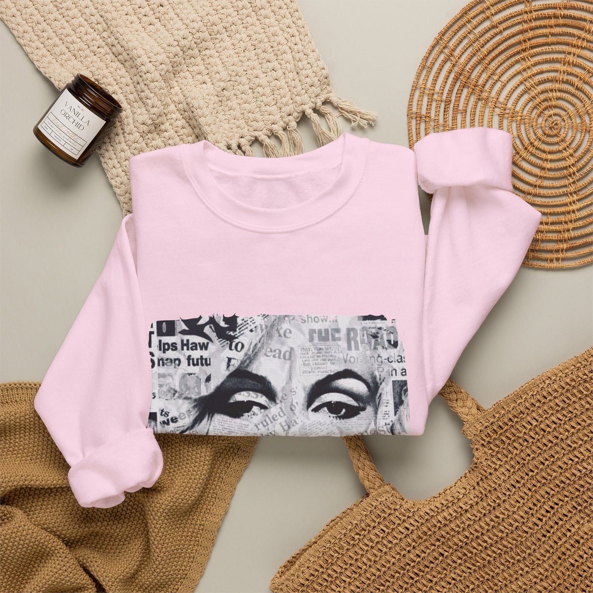 Marilyn Bubble Pop Art Crewneck