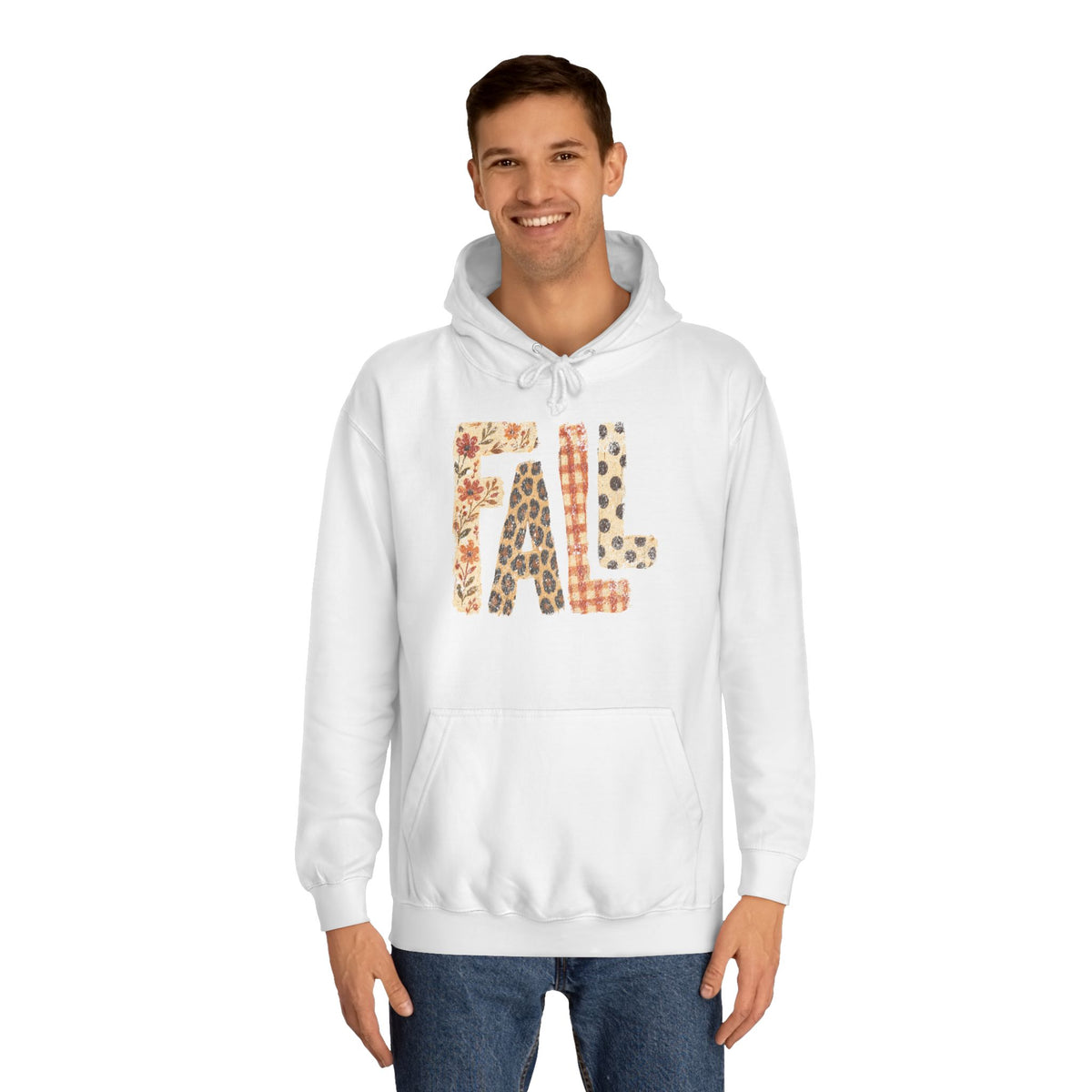 'FALL' Floral Hoodie