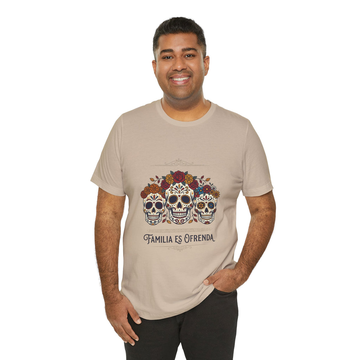 Familia Es Ofrenda Tee — Day of the Dead Sugar Skull Family Shirt