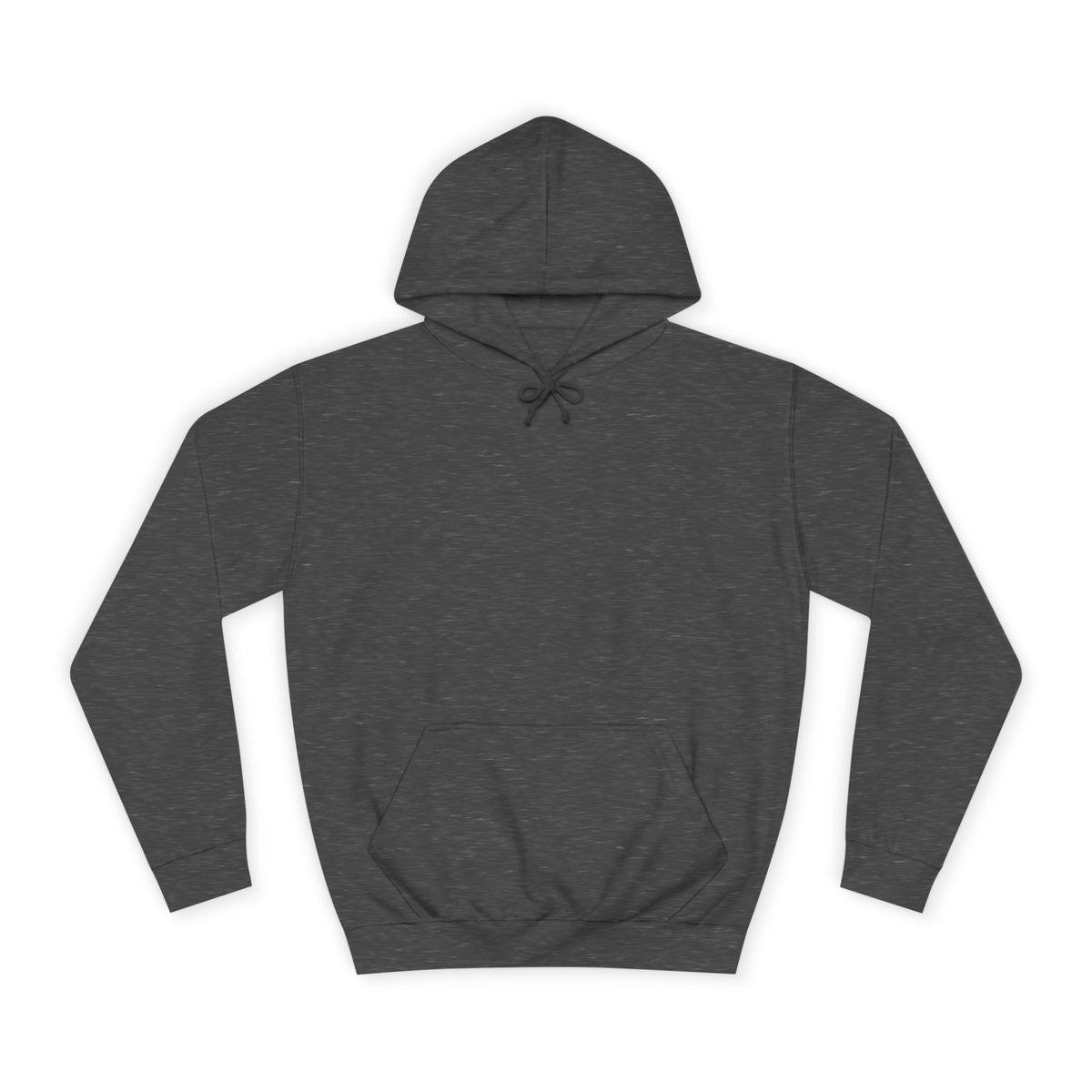 Charcoal pullover hoodie with drawstring hood long sleeves and front kangaroo pocket styled for casual women's fashion