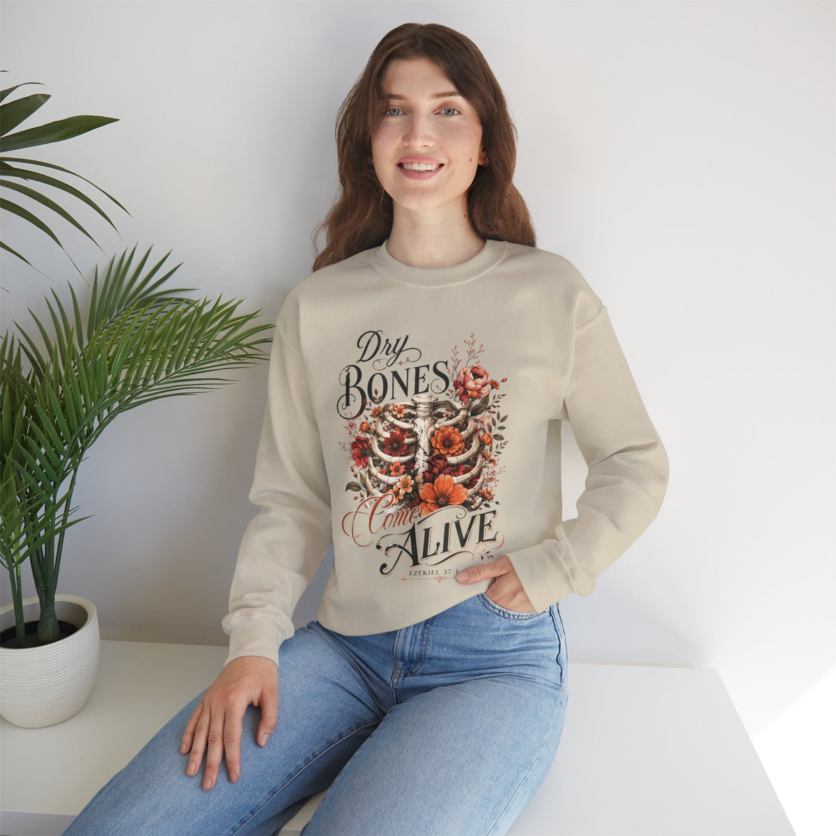 "Dry Bones Come Alive" Vintage Crewneck