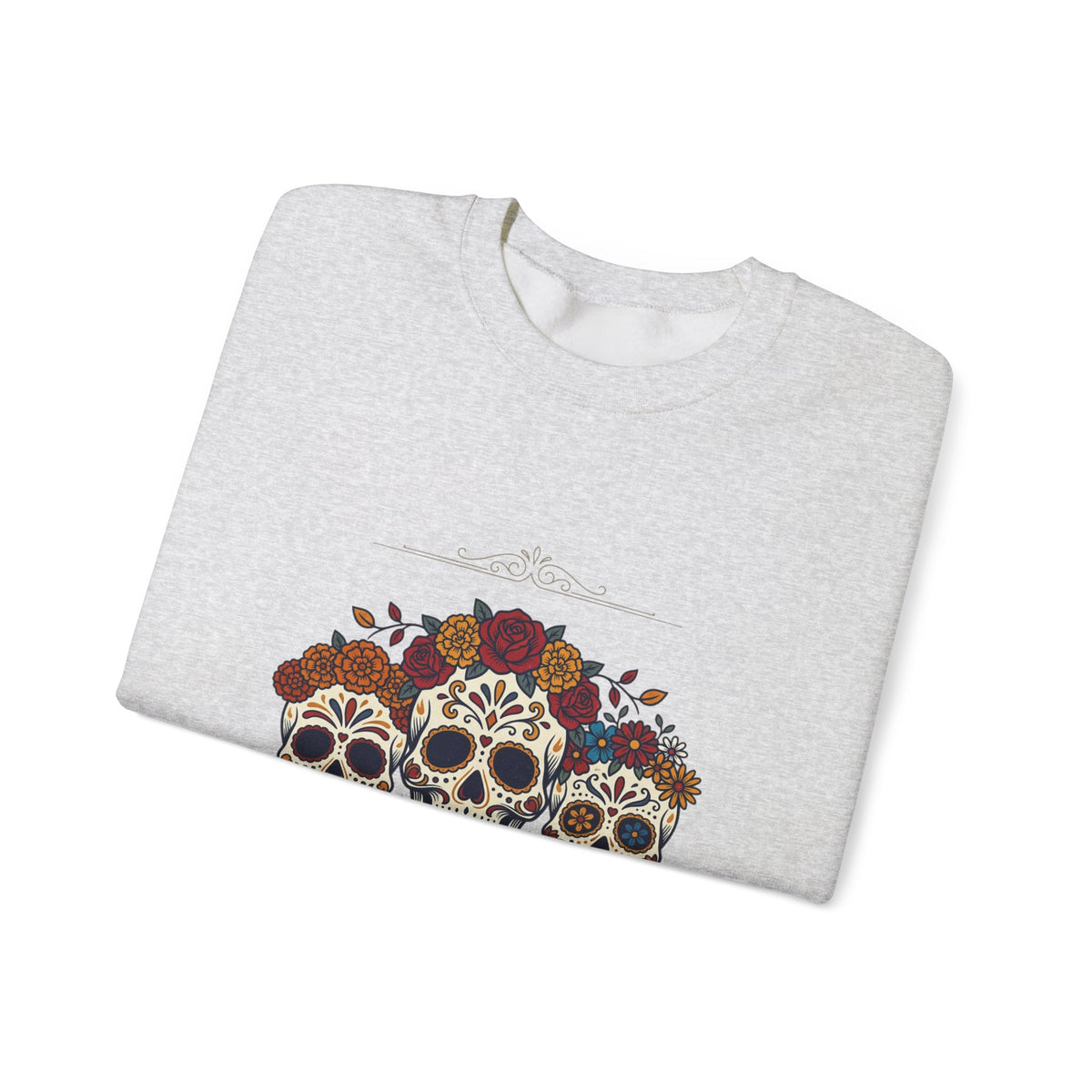 Familia Es Ofrenda Sugar Skulls Sweatshirt | Día de los Muertos crewneck