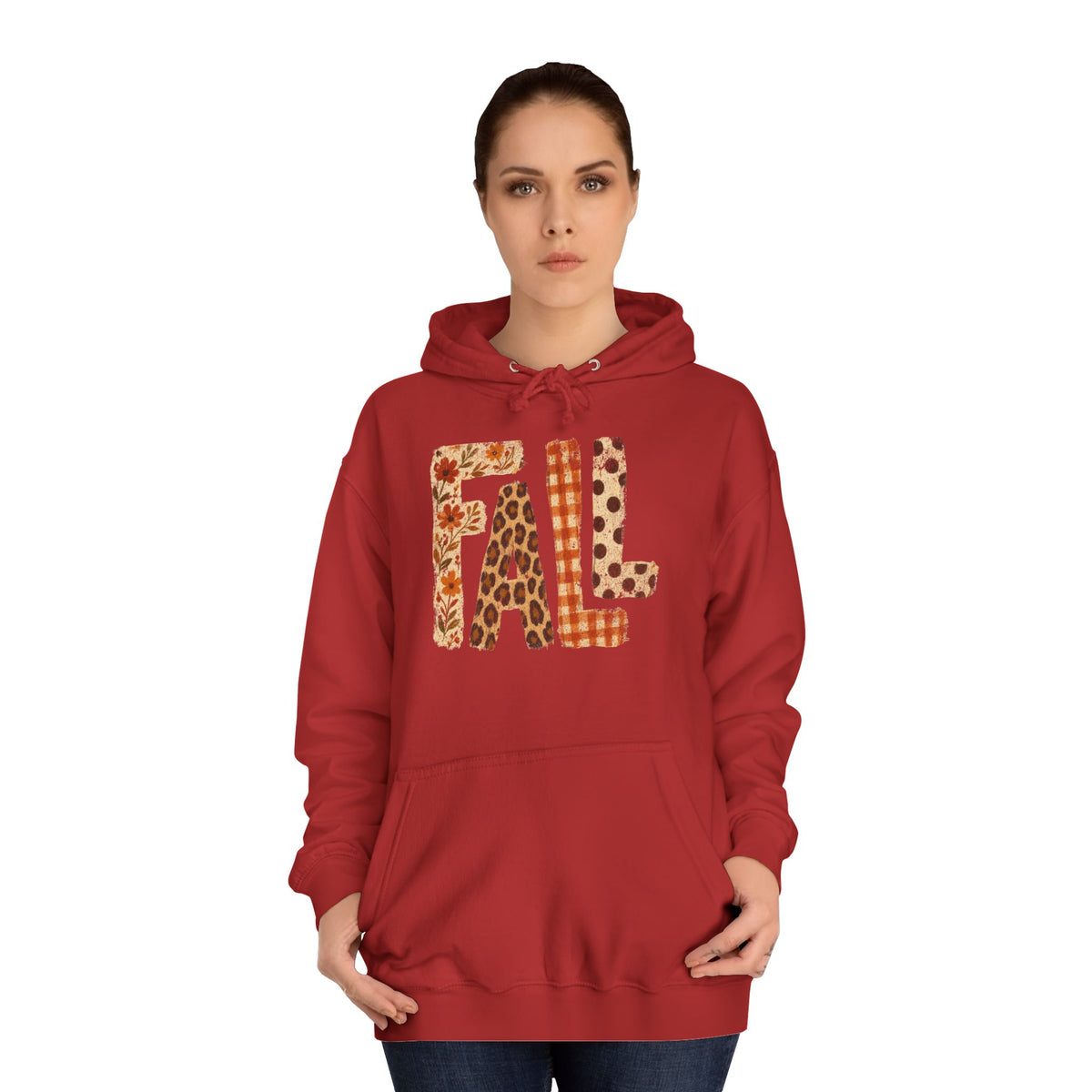 'FALL' Floral Hoodie