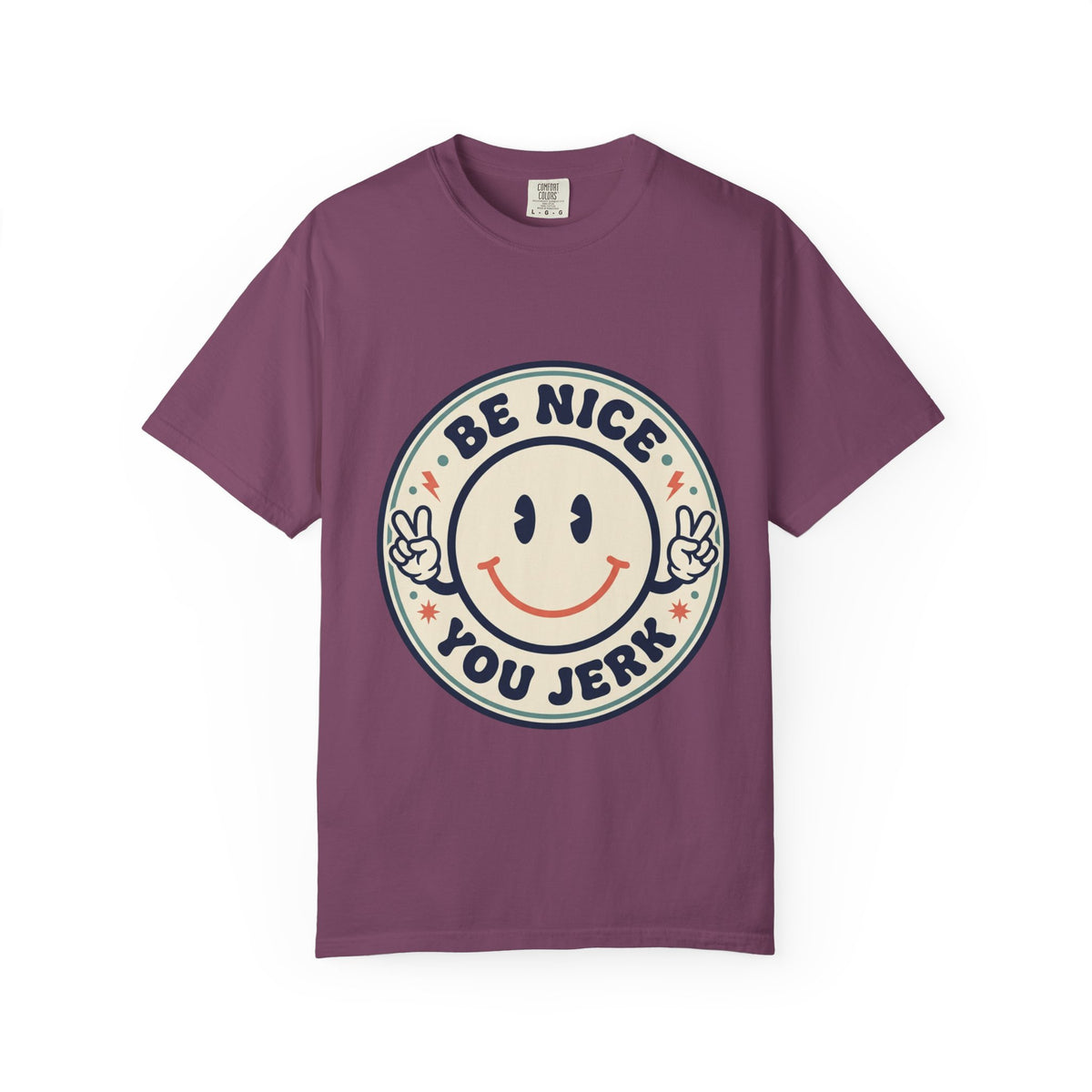 Be Nice You Jerk Smiley T-Shirt