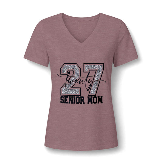 Senior Mom Twenty 27 V-Neck Tee